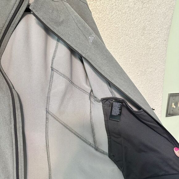 The North Face Windwall Jacket Adult Womens Med.  Gray Full Zip Mock Neck Casual - Picture 10 of 16